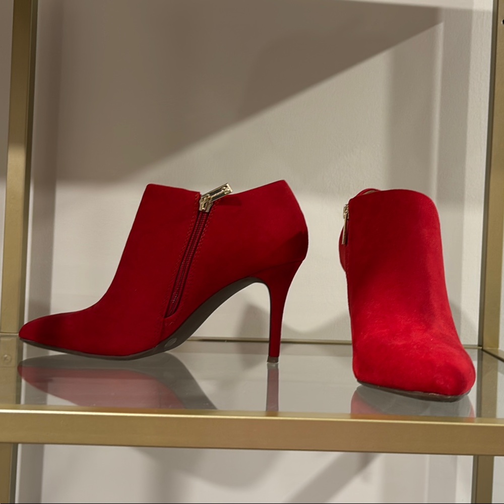 Jessica Simpson Red Heeled Boots